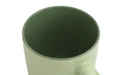 Tulowice Kubek ceramiczny 400 ml jasno zielony-ciemno zielony Hot