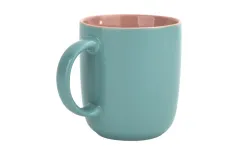 Tulowice Kubek ceramiczny 400 ml niebiesko-różowy Fashion