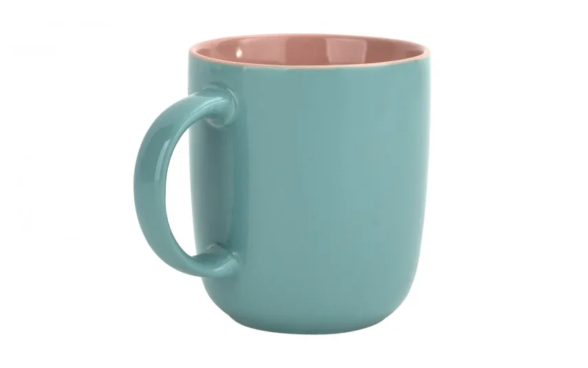 Tulowice Kubek ceramiczny 400 ml niebiesko-różowy Fashion