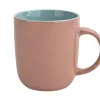 Tulowice Kubek ceramiczny 400 ml różowo-niebieski Clearance