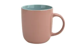 Tulowice Kubek ceramiczny 400 ml różowo-niebieski Clearance