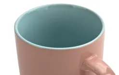 Tulowice Kubek ceramiczny 400 ml różowo-niebieski Clearance