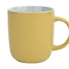 Tulowice Kubek ceramiczny 400 ml żółto-biały Discount