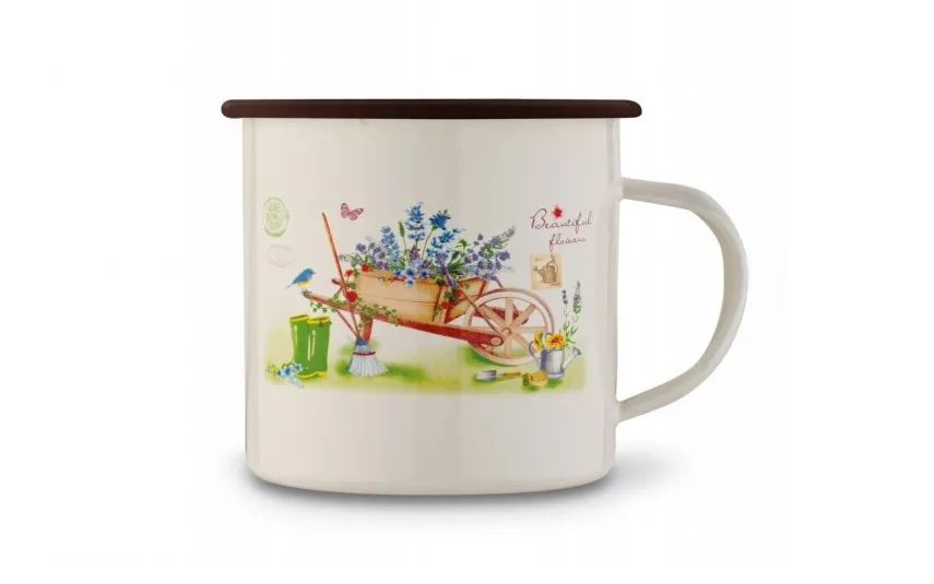 Tadar Kubek emaliowany 500 ml Garden Sale