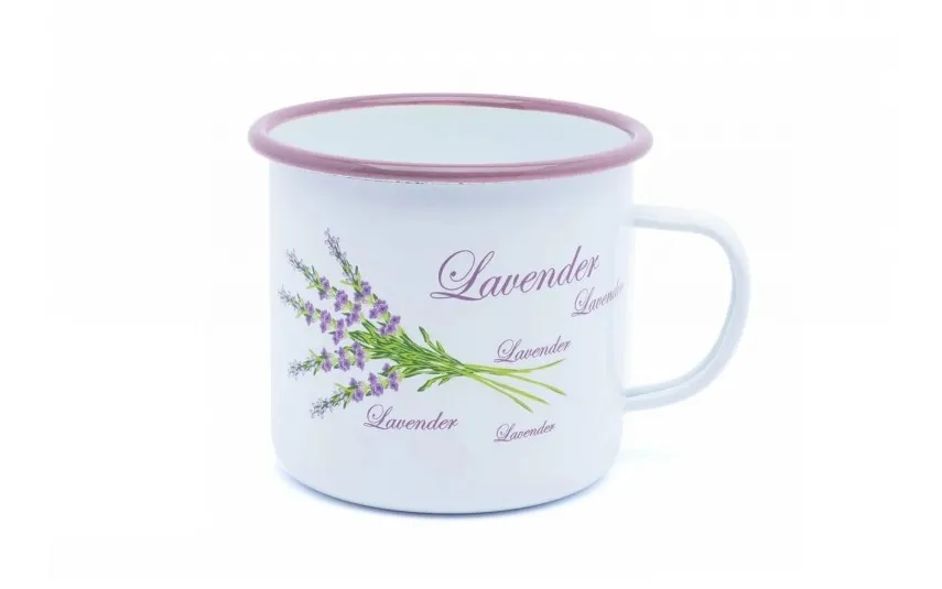 Tadar Kubek emaliowany 500 ml Lawenda Discount