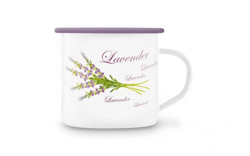 Tadar Kubek emaliowany 700 ml Lawenda Clearance