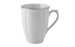 Lubiana Kubek 300ml Maria ze złotym paskiem Outlet
