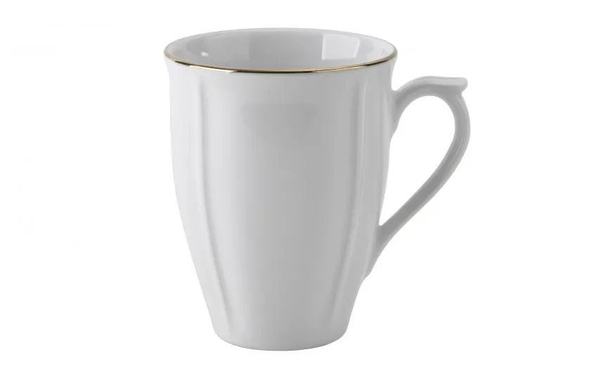 Lubiana Kubek 300ml Maria ze złotym paskiem Outlet