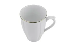 Lubiana Kubek 300ml Maria ze złotym paskiem Outlet