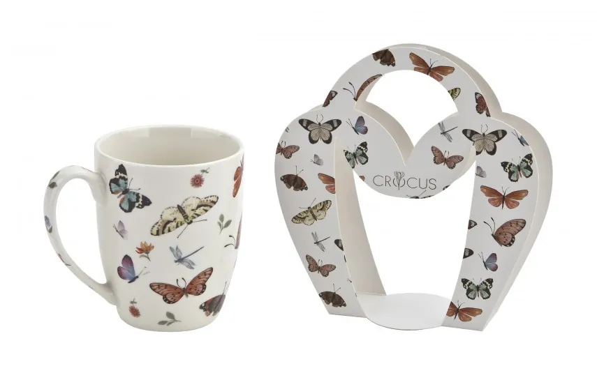 Duo Kubek porcelanowy 350 ml Butterflies Hot
