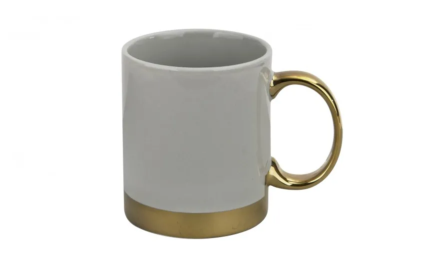 Mondex Kubek porcelanowy 330 ml Dalia Szary New