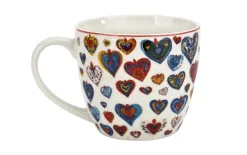 Duo Kubek porcelanowy 460 ml Kolorowe Serca 3 New