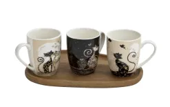 Veroni Kubek porcelanowy 360 ml Koty wzór 1 Online