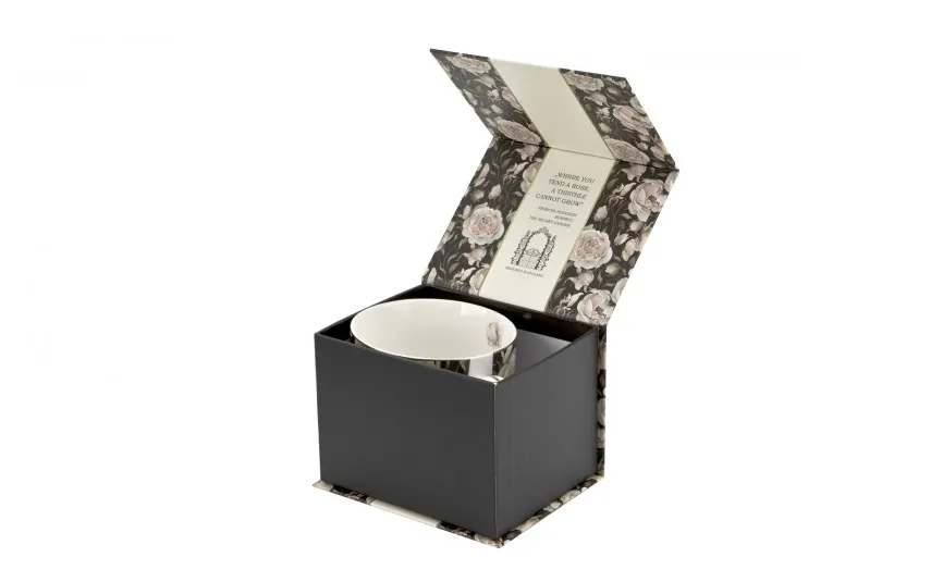 Duo Kubek porcelanowy 530 ml na stopce English Roses Black Online