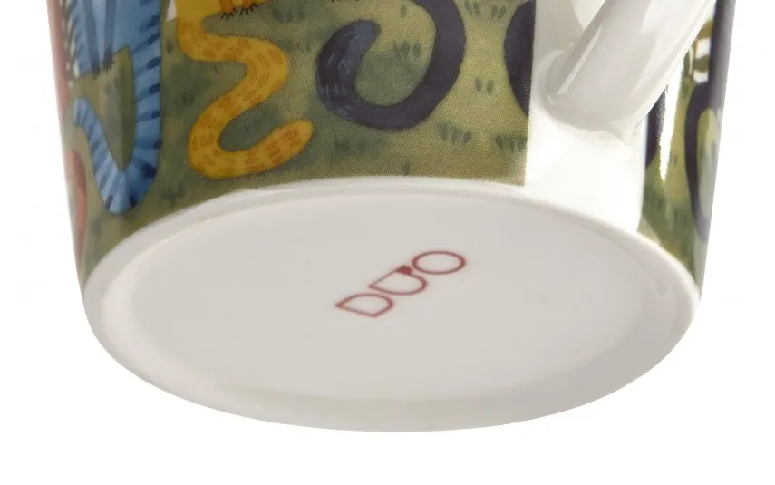 Duo Kubek porcelanowy 610 ml prosty Koty Ogrodowe Sale