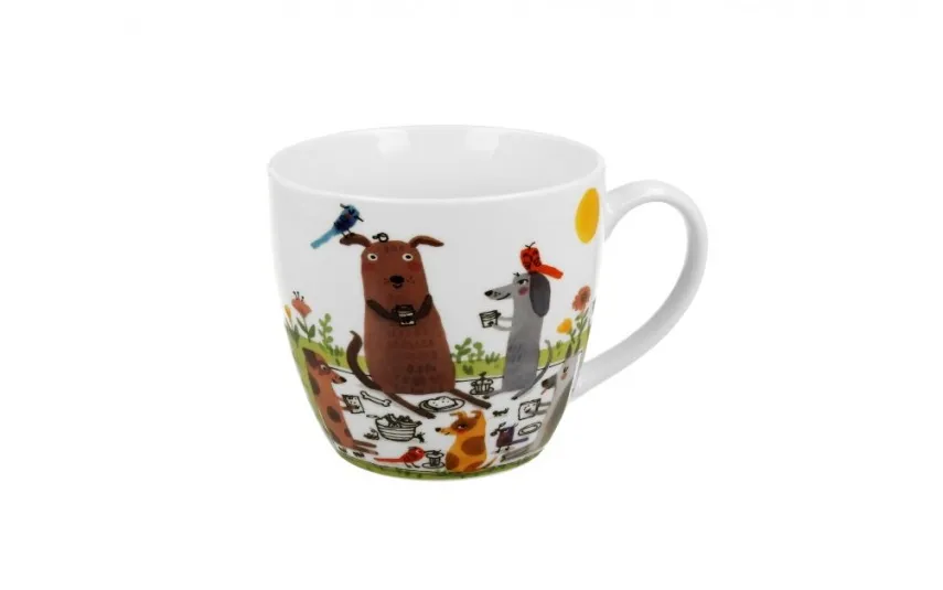 Duo Kubek porcelanowy 460 ml Psi Piknik Clearance