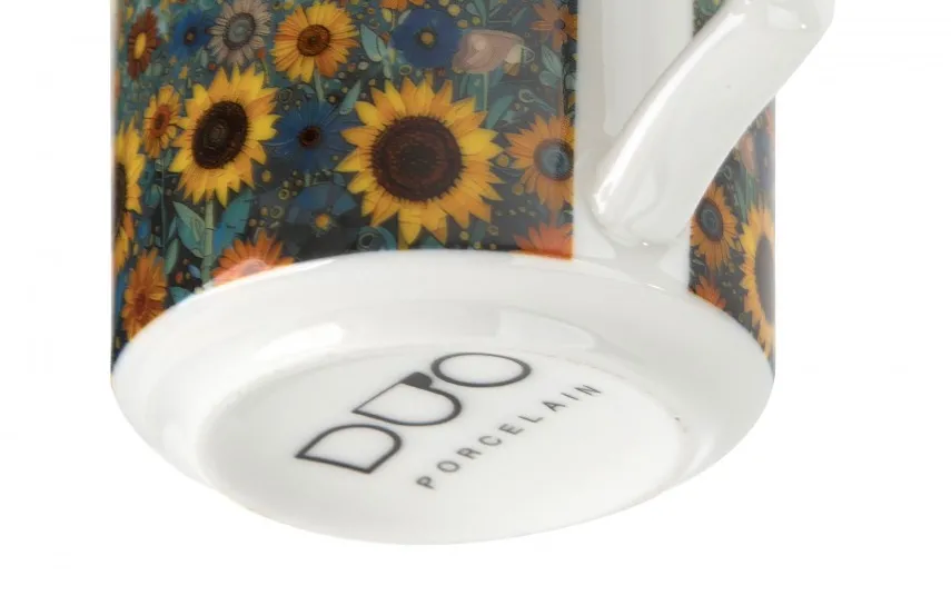 Duo Kubek porcelanowy 450 ml z zaparzaczem Modern Cat Fashion
