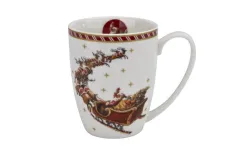 Duo Kubek porcelanowy 350ml Mikołaj na saniach Best