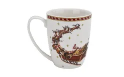 Duo Kubek porcelanowy 350ml Mikołaj na saniach Best