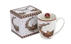 Duo Kubek porcelanowy 350ml Mikołaj na saniach Best