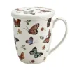 Duo Kubek porcelanowy z zaparzaczem 350 ml Butterflies Discount