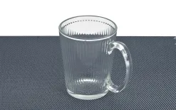 MPLCo Kubek szklany z uchem 300 ml ryflowany Best