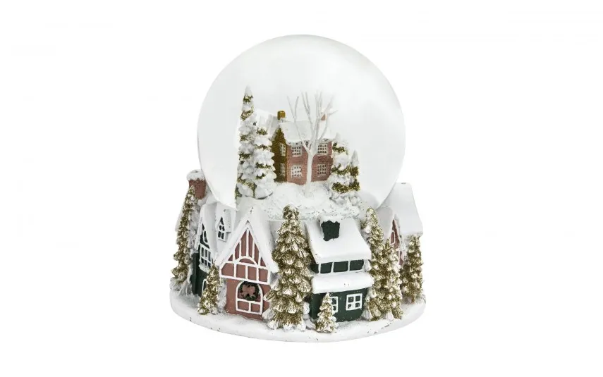 Art-Pol Kula szklana z pozytywką 16 cm Różowy Domek 165340 Clearance