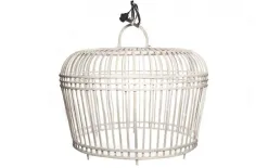 Vimine Lampa bamusowa Tolouse Biała 96 cm Discount