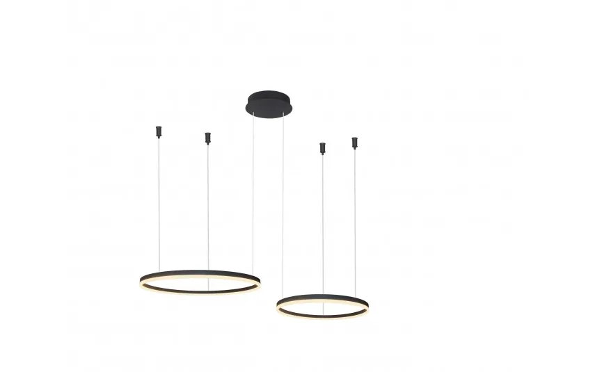 Azzardo Lampa HALO PENDANT 80+60 CCT BK + REMOTE CONTROL Discount