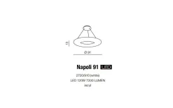 Azzardo Lampa Napoli 2720/910-WH Sale