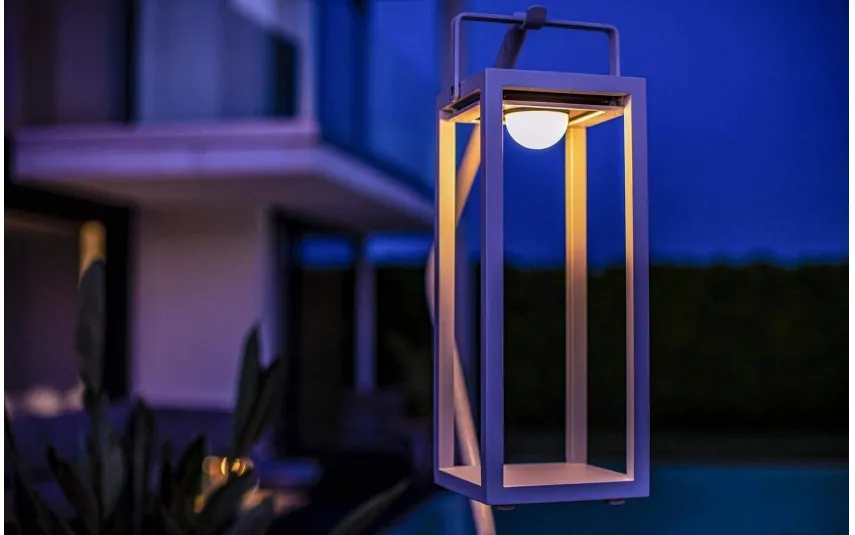 Zumm Lampa solarna Mr. Solar Jack biała 21x20x53 cm Online