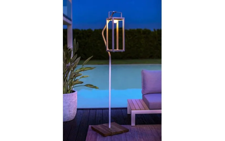 Zumm Lampa solarna Mr. Solar Jack biała 21x20x53 cm Online