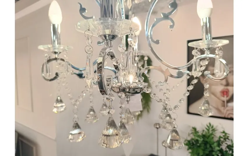 Witek Home Lampa sufitowa kryształowa Bergena 82332/8 Sale