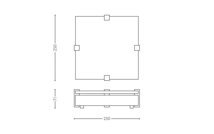 Philips Lampa sufitowa plafon Kwadro 34504/17/LI Sale