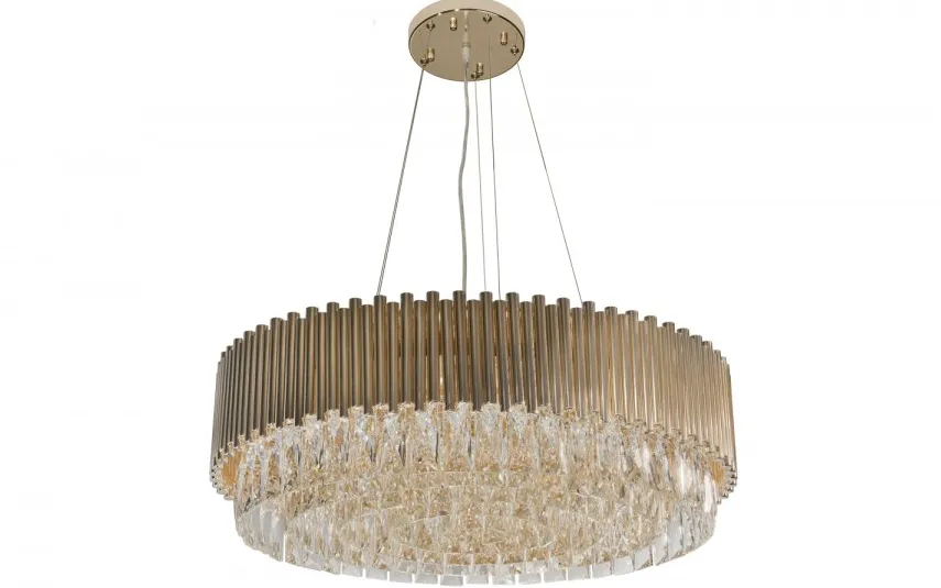 Witek Home Lampa wisząca kryształowa Gold Stic 60181/22 Hot