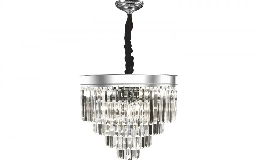 Witek Home Lampa wisząca kryształowa Monk Chrome 33291/11 New
