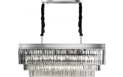 Witek Home Lampa wisząca kryształowa Monk Chrome 33291/9 Hot