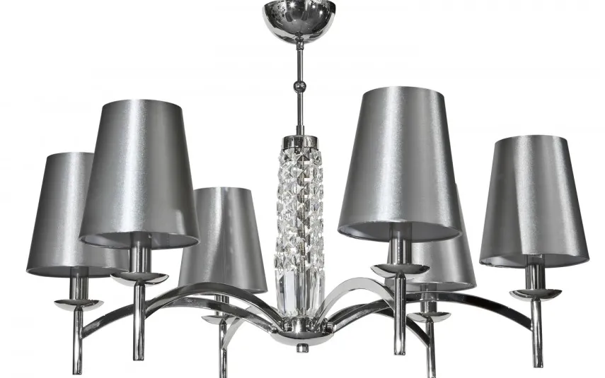 Witek Home Lampa wisząca kryształowa Silver Glam 5054/6 Sale