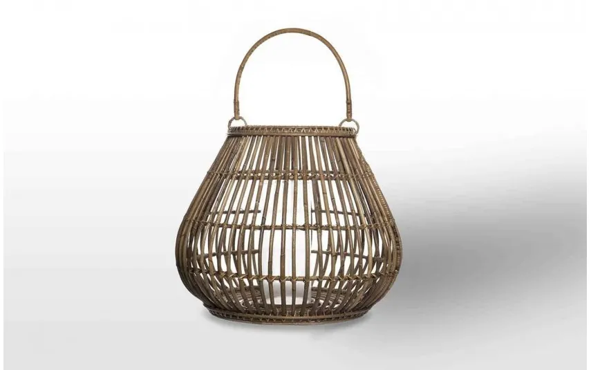 Vimine Lampion rattanowy Caen Gray 64 cm Fashion