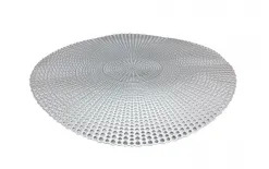 MPLCo Mata na stół 40 cm Srebrna Glamour MPL 280782 Hot