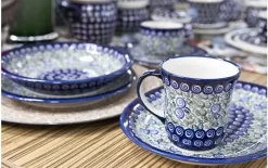 Boleslawiec Miska 600 ml Magnolia mała GU-833 Bolesławiec Dekor 1073A Sale