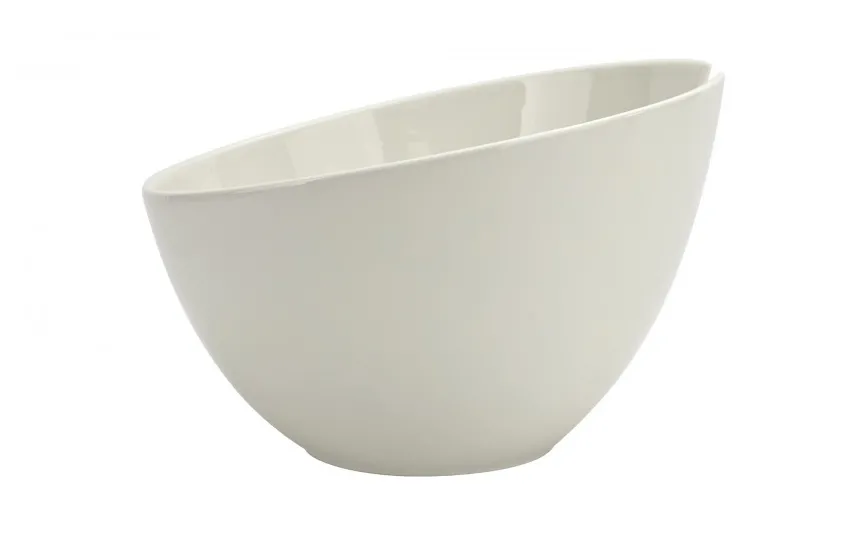 Klausberg Miska ceramiczna z łyżkami w zestawie biała Hot