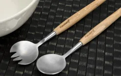 Klausberg Miska ceramiczna z łyżkami w zestawie biała Hot