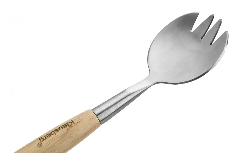 Klausberg Miska ceramiczna z łyżkami w zestawie biała Hot