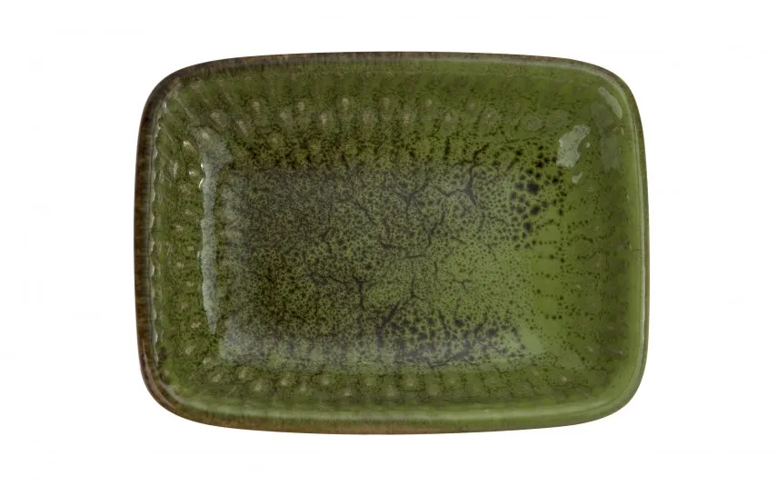 MPLCo Miska prostokątna ceramiczna 8 cm Ombres Green Fashion