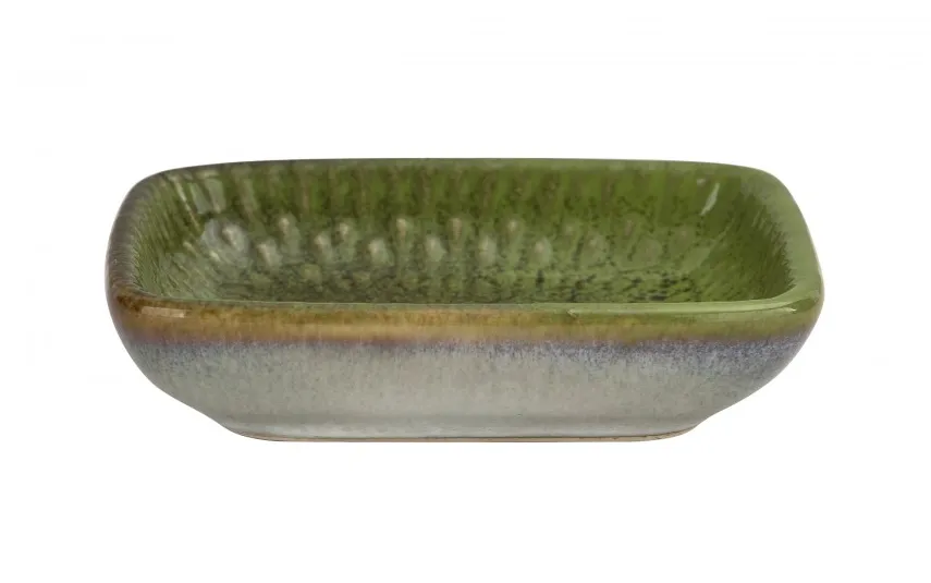 MPLCo Miska prostokątna ceramiczna 8 cm Ombres Green Fashion