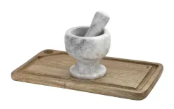 Chomik MOŹDZIERZ MARMUROWY 12,5 X 12,5 CM BIAŁY Sale