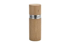 Ambition Młynek do pieprzu i soli Ring Pro ryflowany jasne drewno 236611 Fashion