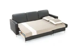 Etap Sofa Narożnik Basic z funkcją spania Naturelle B-01 Black Hot