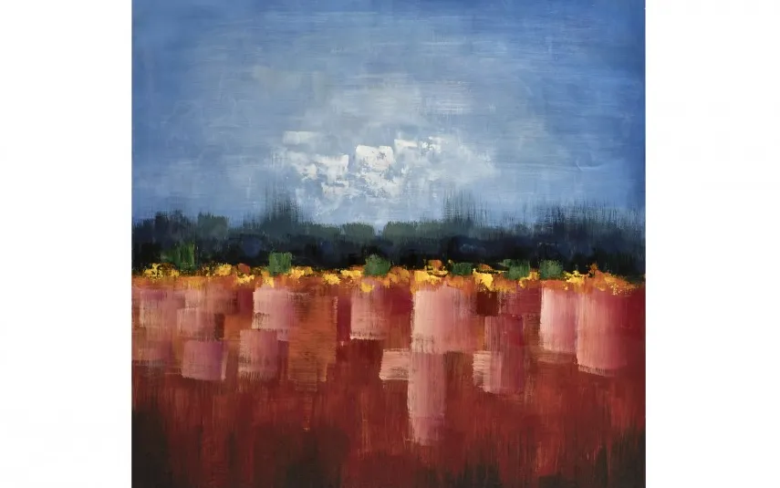 Witek Home Obraz abstrakcyjny 100x100 cm Field of Red Discount
